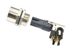MSXS-08PFFR-SH7003 - Sensor Connector, M Series, M12, Female, 8 Positions, PCB Socket, Right Angle Panel Mount - AMPHENOL LTW