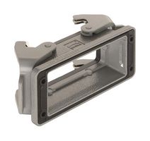 09300160392 - Heavy Duty Connector, 0, Base, Bulkhead Mount, Aluminium Body, 2 Lever, 16B - HARTING