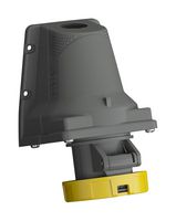 2CMA101212R1000 - Pin & Sleeve Connector, 16 A, 130 V, Wall Mount, Outlet, 2P+E, Grey, Yellow - ABB