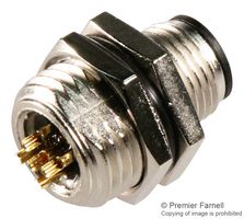 1838893-1 - Sensor Connector, M8/M12 Connector System, M12, Male, 3 Positions, Solder Pin - TE CONNECTIVITY