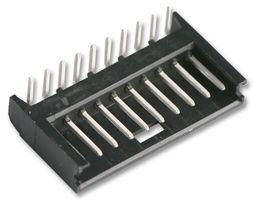 280381-2 - Pin Header, Shrouded, Wire-to-Board, 2.54 mm, 1 Rows, 10 Contacts, Through Hole Right Angle - AMP - TE CONNECTIVITY