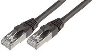 003-010-010-09C - RJ45 Male to Male Cat6a SFTP Ethernet Patch Lead, 1m Black - CONNECTIX CABLING SYSTEMS