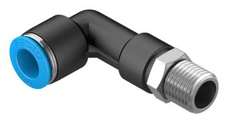 QSLL-1/4-10 - Pneumatic Fitting, Push-In L-Fitting, R1/4, 14 bar, 10 mm, PBT (Polybutylene Terephthalate), QSLL - FESTO
