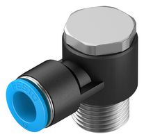 QSLV-1/2-12 - Pneumatic Fitting, Push-In L-Fitting, R1/2, 14 bar, 12 mm, PBT (Polybutylene Terephthalate), QSLV - FESTO