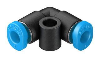 QSML-3 - Pneumatic Fitting, Push-In L-Fitting, 14 bar, 3 mm, PBT (Polybutylene Terephthalate), QSML - FESTO