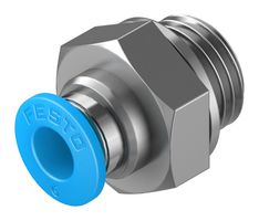 QS-G1/4-6 - Pneumatic Fitting, Push-In Fitting, G1/4, 14 bar, 6 mm, Brass, QS - FESTO
