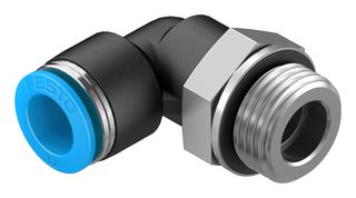 QSL-G1/2-12 - Pneumatic Fitting, Push-In L-Fitting, G1/2, 14 bar, 12 mm, PBT (Polybutylene Terephthalate), QSL - FESTO