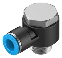 QSLV-G3/8-10 - Pneumatic Fitting, Push-In L-Fitting, G3/8, 14 bar, 10 mm, PBT (Polybutylene Terephthalate), QSLV - FESTO