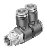 QSLV2-1/8-8 - Pneumatic Fitting, Multiple Distributor, R1/8, 14 bar, 8 mm, PBT (Polybutylene Terephthalate) - FESTO
