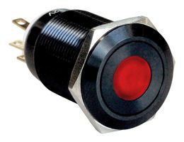MPI005DTELARD12 - Vandal Resistant Switch, MPI005, 19 mm, SPDT, Latching, Round - BULGIN LIMITED