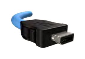 ND9ACC250A - Ethernet Cable, Cat6a, IX Type A Plug to RJ45 Plug, 500 mm, 19.7 " - AMPHENOL COMMUNICATIONS SOLUTIONS