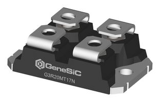 G3R20MT17N - Silicon Carbide MOSFET, Single, N Channel, 100 A, 1.7 kV, 0.02 ohm, SOT-227 - GENESIC SEMICONDUCTOR