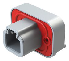 ATP13-2P-BM03GRY - Automotive Connector, Grey, BoardLock ATP Series, Right Angle Receptacle, 2 Contacts, PCB Pin - AMPHENOL SINE/TUCHEL