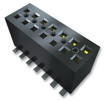 FLE-109-01-G-DV-TR - PCB Receptacle, Board-to-Board, Wire-to-Board, 1.27 mm, 2 Rows, 18 Contacts, Surface Mount, FLE - SAMTEC