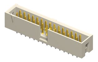 HTST-107-01-G-D - Pin Header, Vertical, Wire-to-Board, 2.54 mm, 2 Rows, 14 Contacts, Through Hole, HTST - SAMTEC