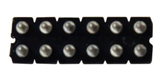 SDL-106-TT-10 - PCB Receptacle, Low Profile Hybrid, Board-to-Board, 2.54 mm, 2 Rows, 12 Contacts - SAMTEC