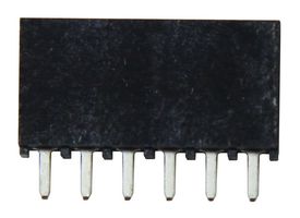 SSQ-106-01-T-S - PCB Receptacle, Board-to-Board, 2.54 mm, 1 Rows, 6 Contacts, Through Hole Mount, SSQ - SAMTEC