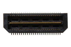 QTS-025-02-L-D-A - Mezzanine Connector, Header, 0.635 mm, 2 Rows, 50 Contacts, Surface Mount, Phosphor Bronze - SAMTEC