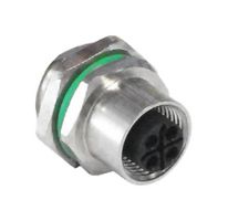 PXMBNI12RPF04SFLM16020 - Sensor Connector, PXM Series, M12, Female, 4 Positions, PCB Socket, Straight Panel Mount - BULGIN LIMITED