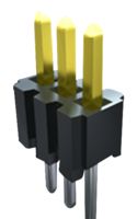 HTSW-150-07-G-S - Pin Header, Vertical, Board-to-Board, 2.54 mm, 1 Rows, 50 Contacts, Through Hole, HTSW - SAMTEC