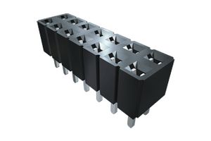 SLW-104-01-L-S - PCB Receptacle, Board-to-Board, 2.54 mm, 1 Rows, 4 Contacts, Through Hole Straight, SLW - SAMTEC