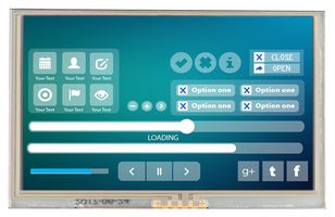 MDT0500D2IHR-HDMI - TFT LCD, 5 ", 800 x 480 Pixels, Landscape, RGB, 5V - MIDAS