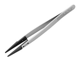 92 81 04 - Tweezers, Gripping, ESD Safe, Straight, Blunt, 130 mm, Stainless Steel - KNIPEX