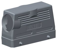 T1230242140-000 - Heavy Duty Connector, Hood, Side Entry, Aluminium Alloy Body, 2 Lever, H24B - TE CONNECTIVITY