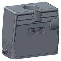 T1329107112-000 - Heavy Duty Connector, Hood, Top Entry, Aluminium Alloy Body, 1 Lever - TE CONNECTIVITY