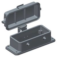 T1430160000-000 - Heavy Duty Connector, Base, Bulkhead Mount, Aluminium Alloy Body, 2 Lever, H16B - TE CONNECTIVITY