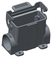 T1619101125-000 - Heavy Duty Connector, Base, Bulkhead Mount, Side Entry, Aluminium Alloy Body, 1 Lever - TE CONNECTIVITY