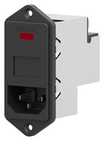 1-6609941-4 - Filtered IEC Power Entry Module, IEC C14, General Purpose, 10 A, 230 VAC, 2-Pole Switch - CORCOM - TE CONNECTIVITY