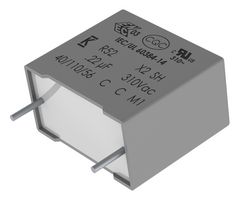 R523I3330DQP1K - Safety Capacitor, Metallized PP, Radial Box - 2 Pin, 0.33 µF, ± 10%, X2, Through Hole - KEMET