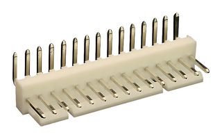22-05-3151 - Pin Header, Signal, Wire-to-Board, 2.54 mm, 1 Rows, 15 Contacts, Through Hole Right Angle - MOLEX