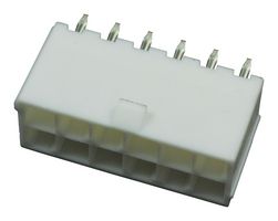 39-29-6128 - Pin Header, Power, Wire-to-Board, 4.2 mm, 2 Rows, 12 Contacts, Through Hole Straight - MOLEX