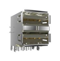 72309-8044BLF - USB Stacked Connector, USB Type A, USB 2.0, 8 Ways, Right Angle, Copper Alloy - AMPHENOL COMMUNICATIONS SOLUTIONS