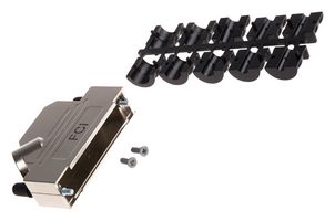 8655MHRA5002KLF - D Sub Backshell, DD, 45°, Zinc Body - AMPHENOL COMMUNICATIONS SOLUTIONS