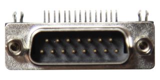 L717SDA15PA4CH4F - D Sub Connector, Standard, Plug, SD Series, 15 Contacts, DA, Solder - AMPHENOL COMMUNICATIONS SOLUTIONS