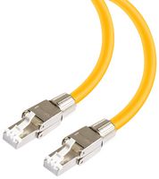 MP008781 - Ethernet Cable, Cat8, 5 m, 16.4 ft, RJ45 Plug to RJ45 Plug, Yellow - MULTICOMP PRO