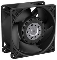 AF80-00130 12V P/2 16.500 - DC Axial Fan, 12 V, Square, 80 mm, 38 mm, Ball Bearing, 126.5 CFM - EBM-PAPST