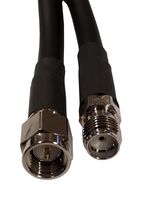 ASMA300B174L13 - RF / Coaxial Cable Assembly, SMA Plug to SMA Jack, LLC100, 9.8 ft, 3 m, Black - SIRETTA