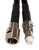 ASME300F058L13 - RF / Coaxial Cable Assembly, FME Plug to FME Jack, LLC200A, 50 ohm, 9.8 ft, 3 m, Black - SIRETTA