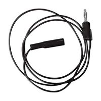 BU-2031-A-24-0 - Alligator Clip to Banana Plug Test Lead, Minigator Clip, 4mm Stackable Banana Plug, 24 " - MUELLER ELECTRIC