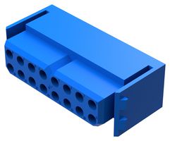 PLB16M4BN0A1/AA - Rectangular Power Connector, 16 Contacts, PLB Series, Panel PCB Mount, Through Hole Right Angle - POSITRONIC