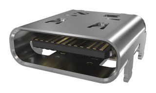 12402076E512A - USB Connector, USB Type C, USB 4.0, Receptacle, 24 Ways, Surface Mount, Through Hole Mount - AMPHENOL COMMUNICATIONS SOLUTIONS