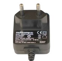 MP009257 - AC/DC Power Supply, ITE, 1 Output, 6 W, 24 VDC, 250 mA - MULTICOMP PRO