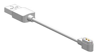 MP009316 - Magnetic Connector Cable Assembly, USB Type A Plug, Magnetic 2 Position Plug, 1 A, 800 mm, 31.5 " - MULTICOMP PRO