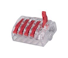 HCRN-5 - Pluggable Terminal Block, 5 Ways, 28AWG to 14AWG, 4 mm², Push In Lock, 32 A - HELLERMANNTYTON