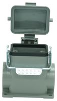 MP009362 - Heavy Duty Connector, Base, Bulkhead Mount, Side Entry, Aluminium Body, 1 Lever, 6B - MULTICOMP PRO