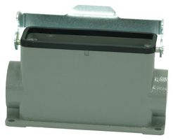 MP009424 - Heavy Duty Connector, Base, Bulkhead Mount, Side Entry, Aluminium Body, 1 Lever, 24B - MULTICOMP PRO